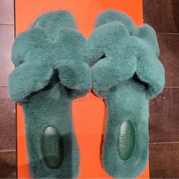 Hermes Oran shearling sandal - Size 39 - Picture 11 of 14